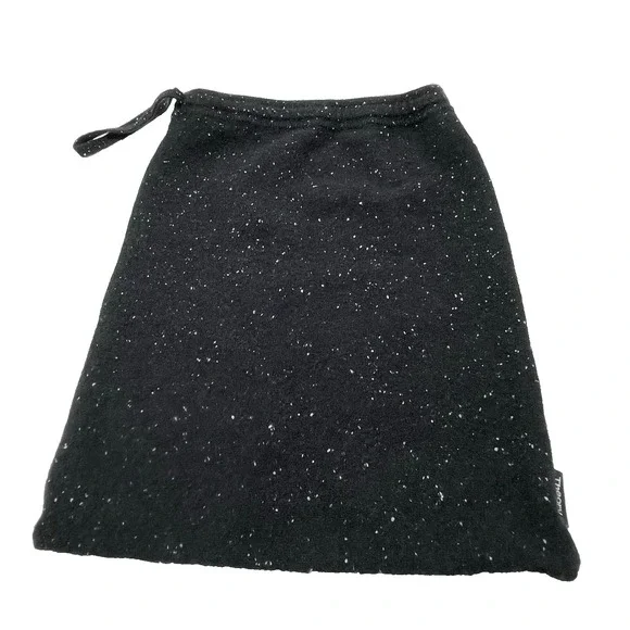 Theory 100% Cashmere Black White Speckles Storage Travel Clothe Dust Pouch Bag - Picture 1 of 7
